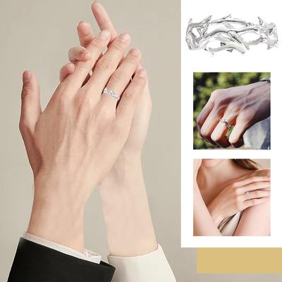 Thorn Ring Retro Style Tail Ring Couple Pair Ring Alloy Men And Women Trendy Style Hip-hop Personality Can Be Adjusted
