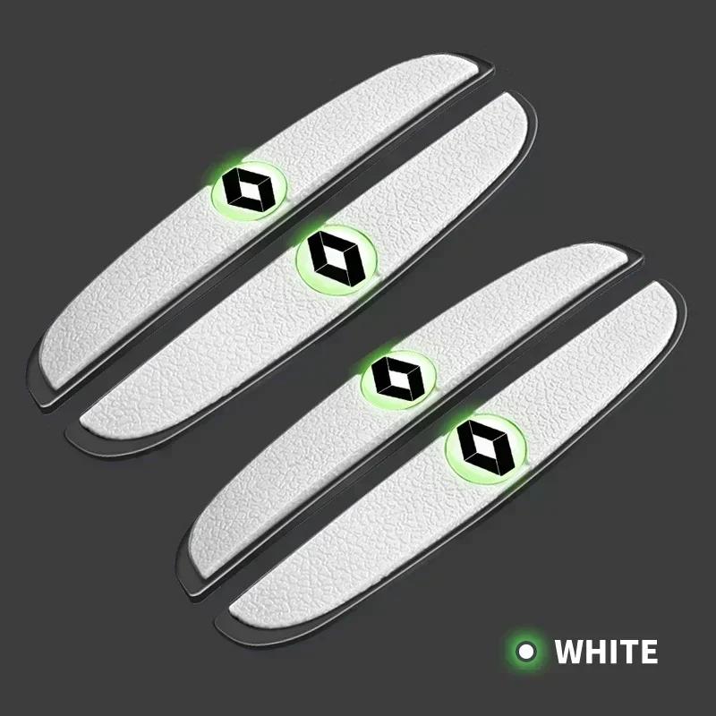 2026 Hot For Renault Interior Stickers 4Pcs Car Door Bumper Anti-collision Rubber Stickers For Renault Clio Koleos 2 3 Megane Es