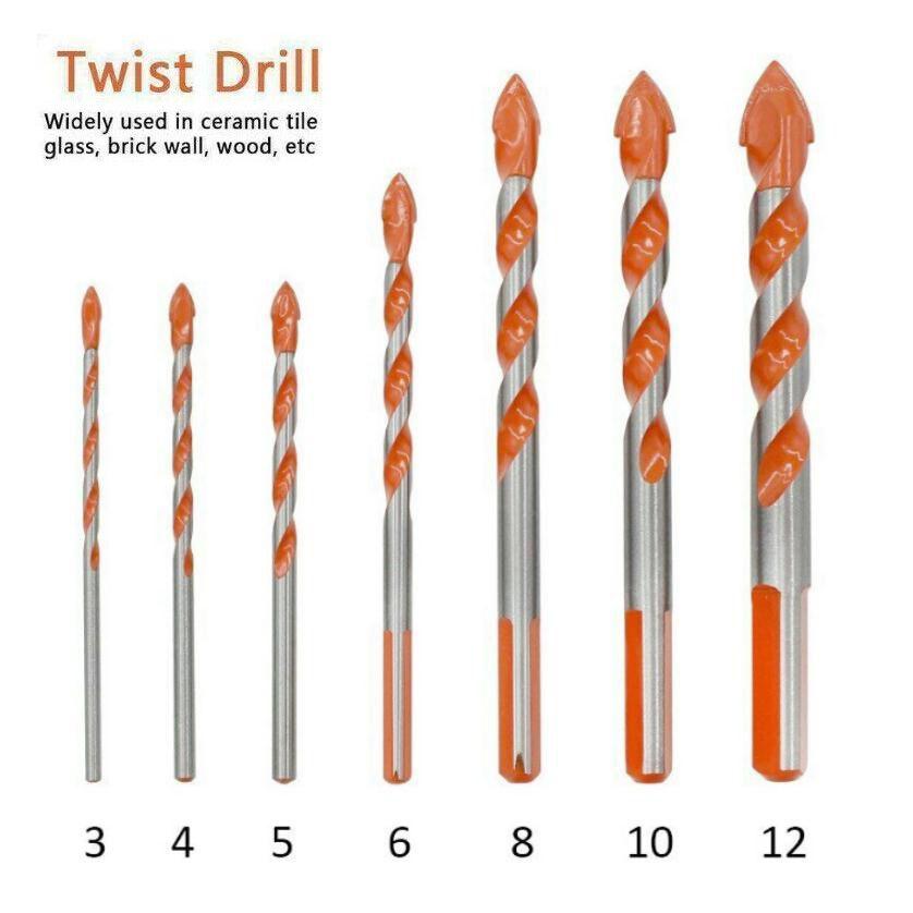 Premium 5/7 Pcs Drill Bits Set For Effortless Ceramic Wall Glass Hole Punching