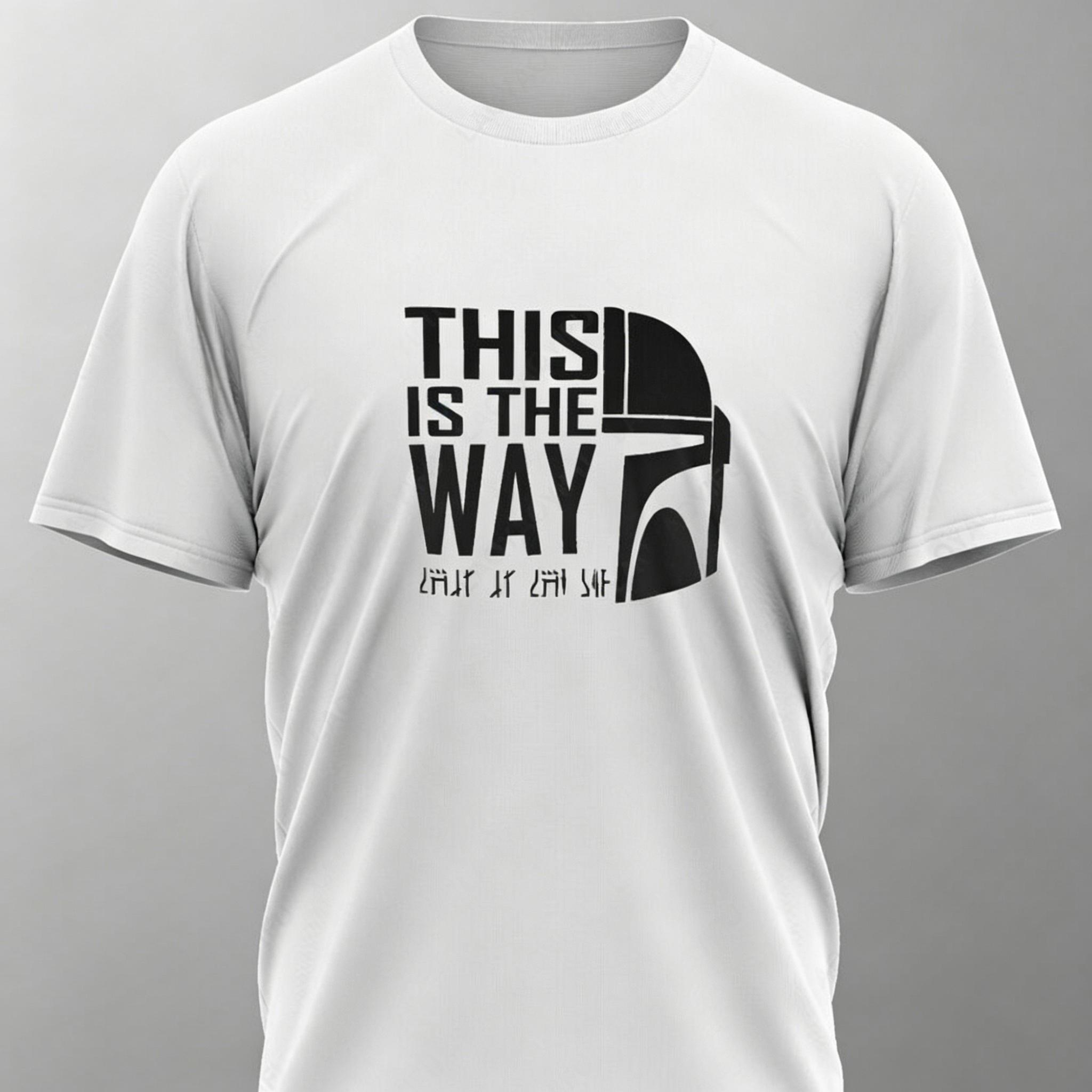 Men T Shirt Women Tee Boys Girls Top Adults Children Parent Child Cotton kid Tshirts Mandalorian This Is The Way Star Wars Top 100