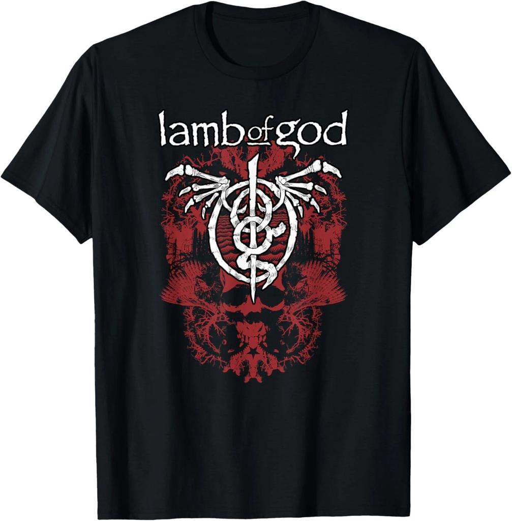 Lamb of God – Xerox Skull Red T-Shirt