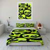Green Alien Faces Pattern. Bedding Sets Duvet Cover Sets Duvet Covers Pillowcases(1 * Duvet Cover 2 * Pillowcases, Without Duvet Insert)