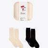 REDSSOCKSOO [Gift Box Laundry Net Selection] 55% Wool Wrap Basic Socks (2 Pairs) Rssw092