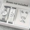 1set-Fashion Promise: Ladies' Gold Strap Quartz Watch Jewelry Set Meets Elegant Time (No Box)