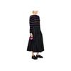 Emporio Armani Ss23 Striped Crew Neck Pullover Sweater Women sweater Black 6L2MXA-2M52Z-F061