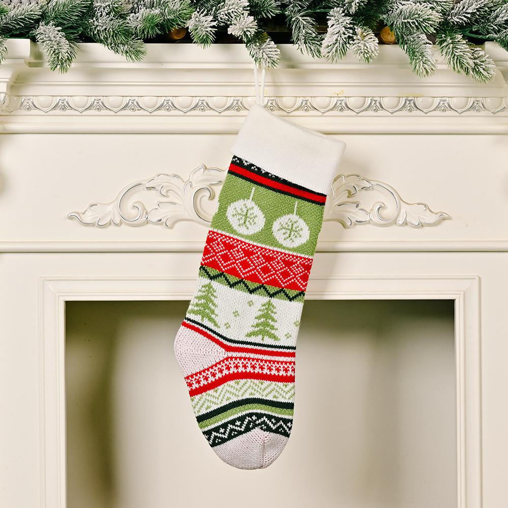 Christmas Stockings Socks Santa Snowman Hanging Xmas Tree Ornaments Decor New Year Gift