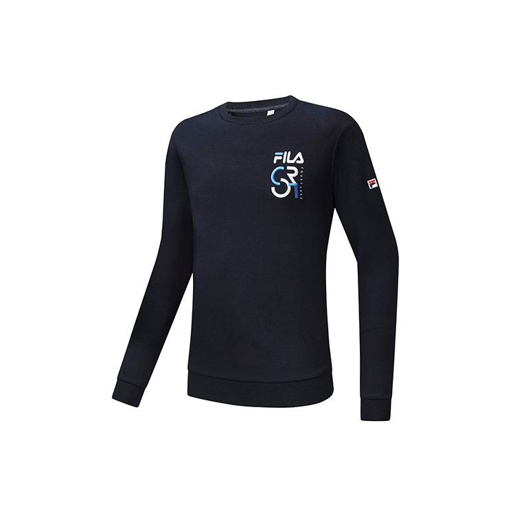 FILA Athletics Sweatshirts Men s Royal Blue Crew Neck Moderate Regular A11M313207F-NV XL