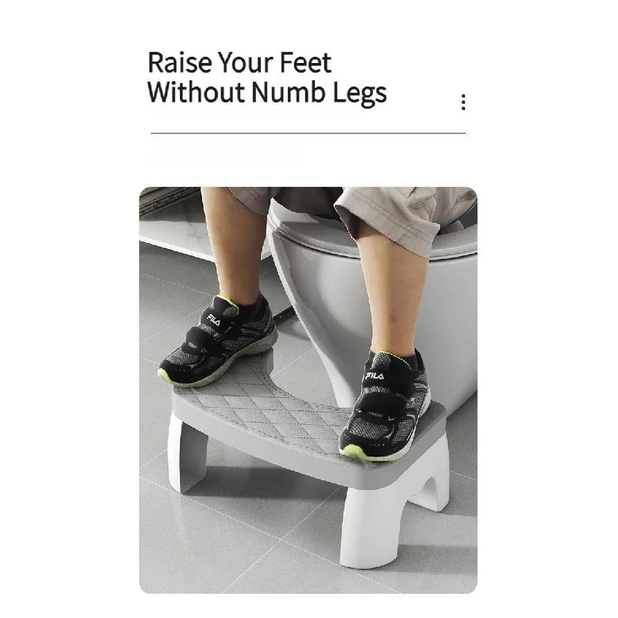 Household Toilet Squatting Stool Removable Non-slip Adult Toilet Seat Portable Thickened Foot Step Stool Bathroom Accessories