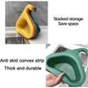 Thickened Triangle Sink Holder, Swan Shape Sink Strainer Basket, Kitchen Drain Rack Storage Shelf for Fruits, Vegetables, Waste, Leftovers (Blue)