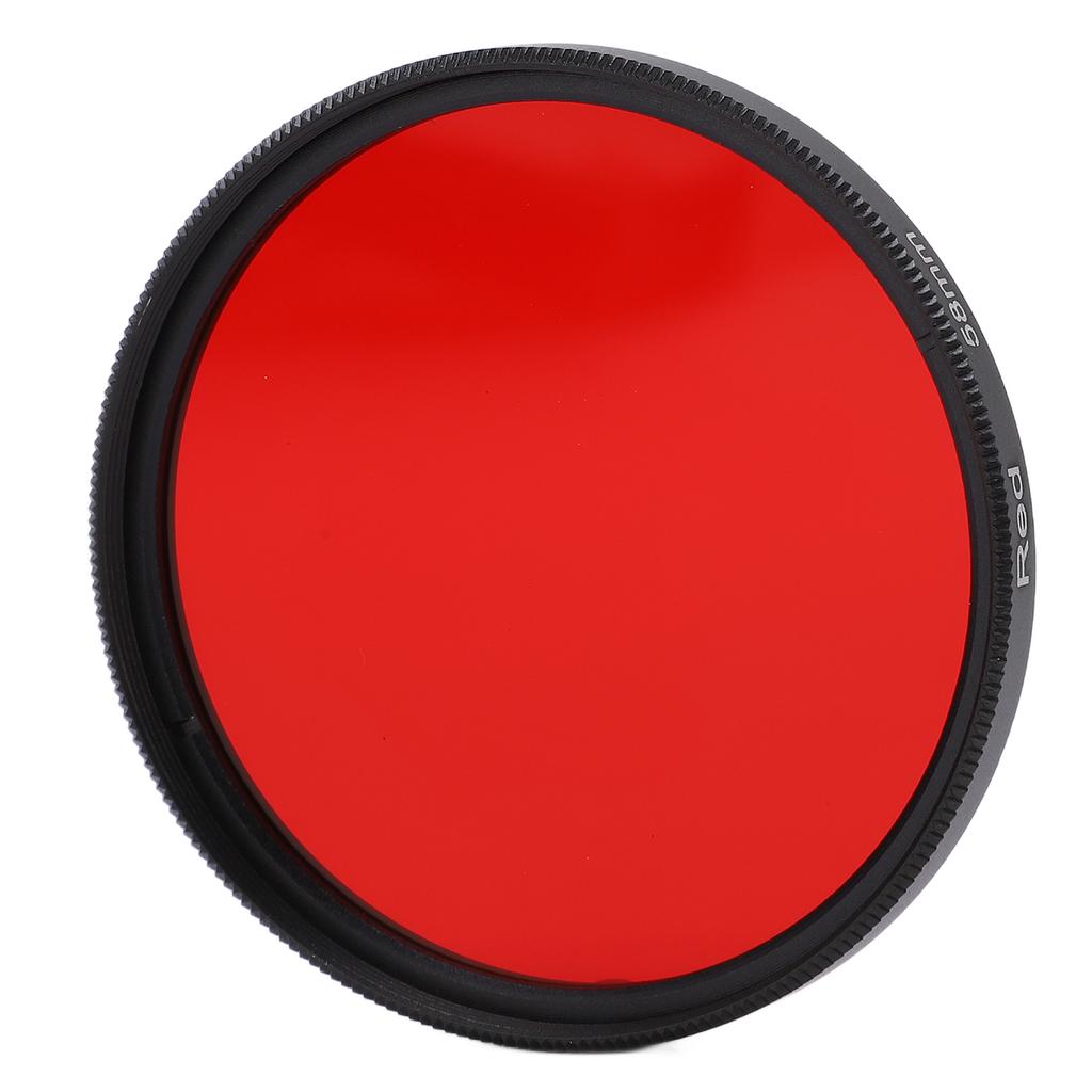 Threaded Camera Lens Filter Full Red Color Filter Optical Glass for Nikon Camera Lens58mm