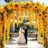 Multicolor Sunflower Simulated Flower Vines Cherry Flower Faux Flower Vine  Wedding Decoration