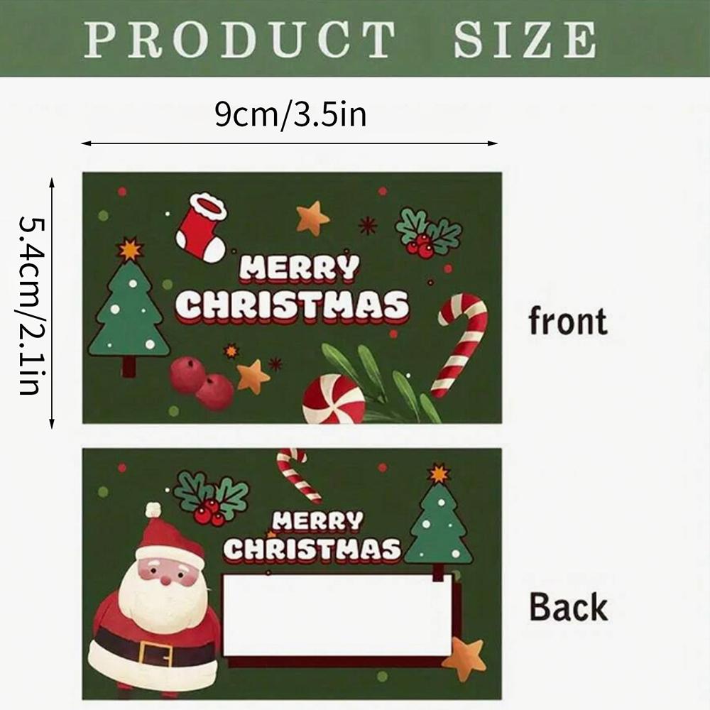 30Pcs Christmas Scratch Off Cards Santa Claus Christmas Tree Party Favors DIY Games Supplies Gift Vouchers