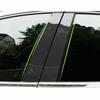 Car Door Window Pillar Posts Molding Cover Trim Cover Stickers For Porsche Macan 2014 2015-2022 Carbon Fiber Look