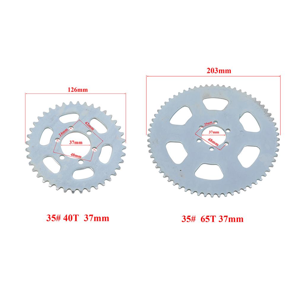 40T 65T #35 Chain Rear Sprocket For Mini Bike Go Kart Trike ATV Go Kart Cart Baja Doodle Blitz Dirt Bug Racer Mini Bike