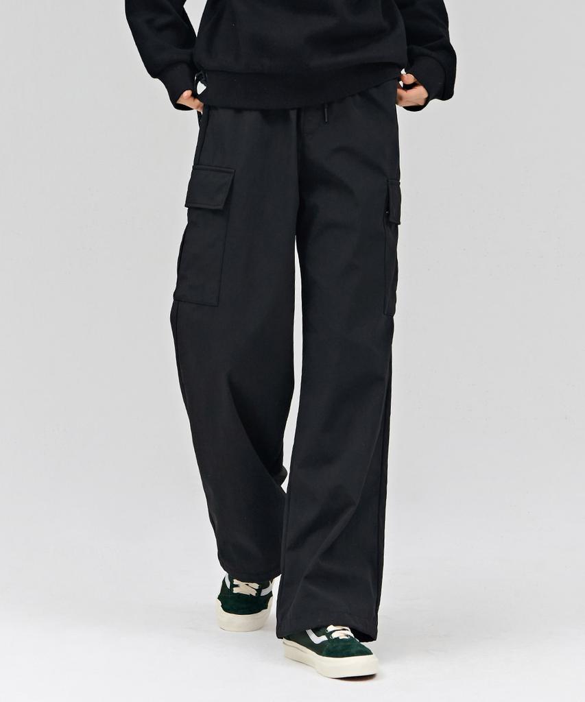 CHASECULT Women'S Wide Bonded Cargo Pants - Black