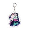 Game Deltarune Susie Kris Berdly Spamton NEO Cosplay Keychain Kawaii Acrylic Keyring Key Chain Bag Accessories Ornament Prop