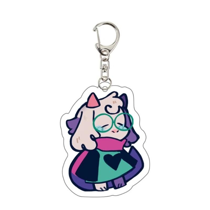 Game Deltarune Susie Kris Berdly Spamton NEO Cosplay Keychain Kawaii Acrylic Keyring Key Chain Bag Accessories Ornament Prop