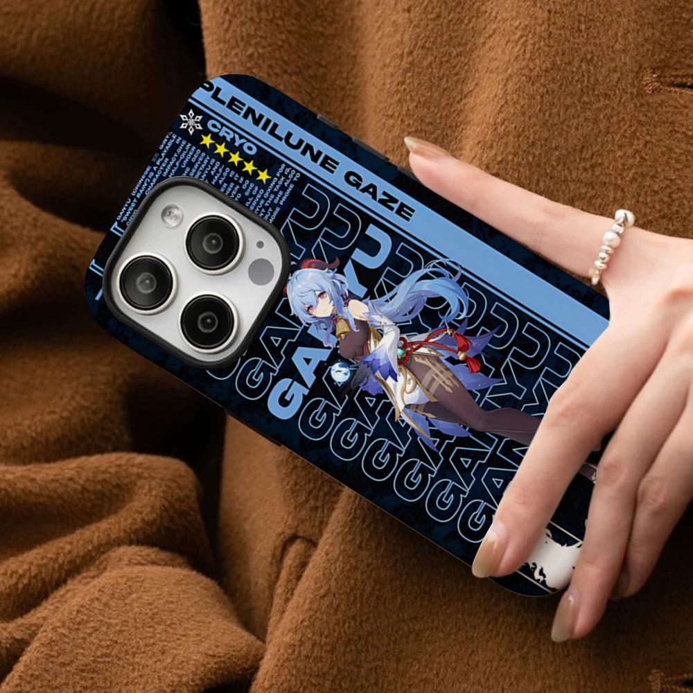 Game Genshin Impact Phone Case For IPhone 16 15 14 13 12 11 Pro Max Plus Samsung S24 S23 Ultra Glossy HD Hard PC Cover