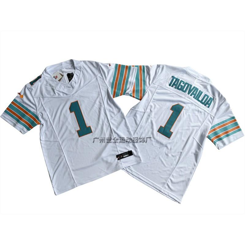 Miami Dolphins Legacy Fan Jersey Mens Embroidered American Football Uniform Game Day Casual Wear
