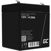 GreenCell® Rechargeable Batterie AGM 12V 4,5Ah Accumulateur Au Gel Plomb Cycles Sans Entretien VRLA Battery Étanche