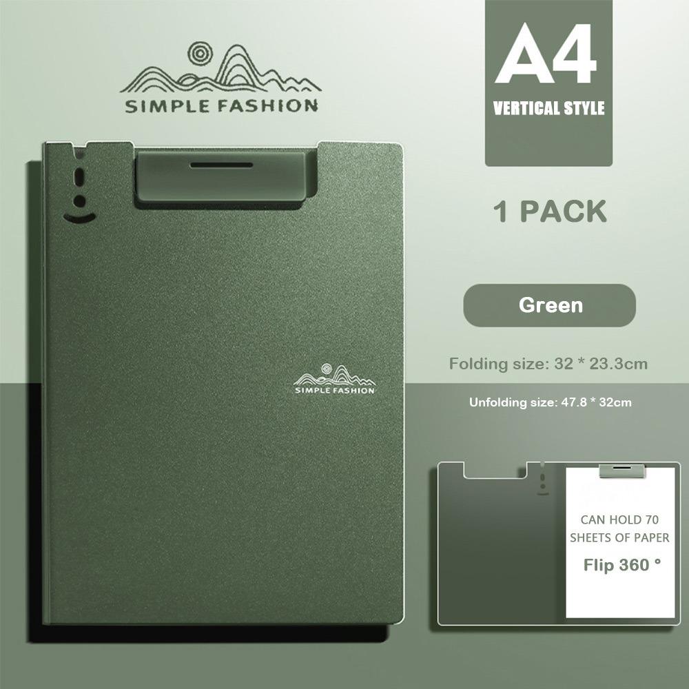 with Metal clip A4 File Folder Dual-use Writing Pad Fashion Test Paper Storage Organizer  Office