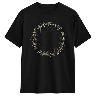 LOTR The Nine T-Shirt for Men  Vintage Pure Cotton Tees Crewneck Short Sleeve T Shirts Adult Clothing