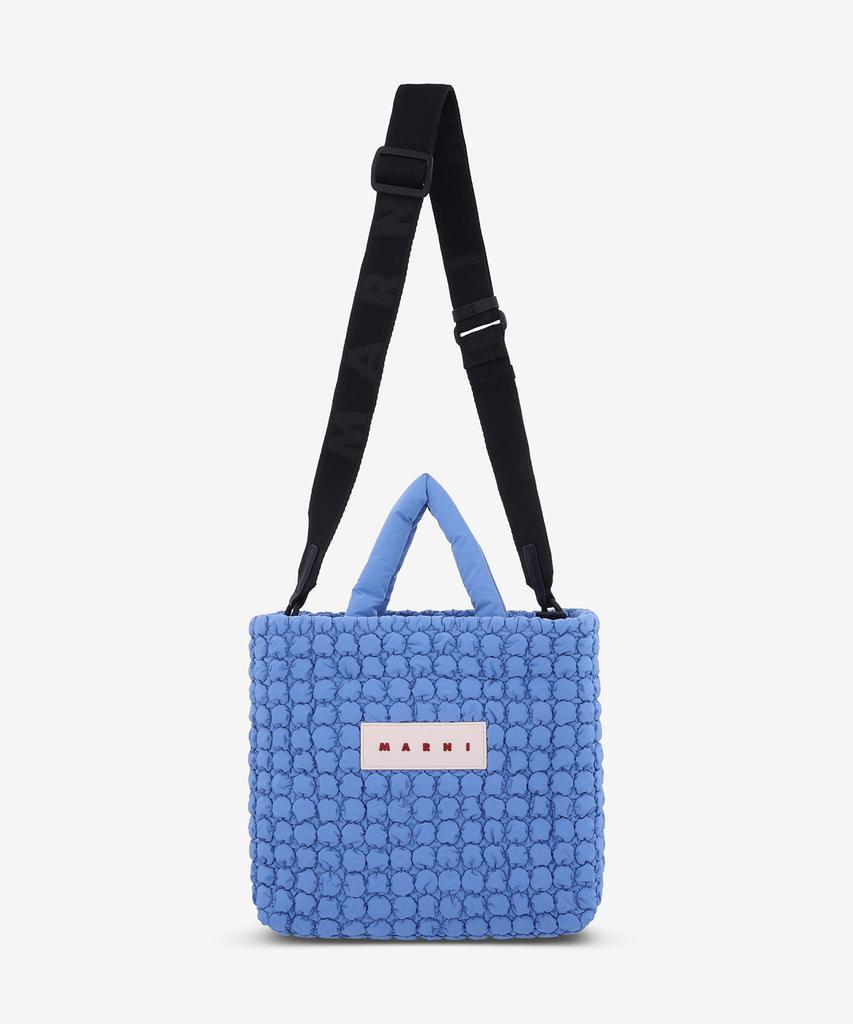 Marni Square Logo Tote Bag - Irish Blue / Bmmp0131U5P856200B50
