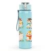 1PC Cute Penguin Winter Group Cartoon Print 750ml Color Plastic Sports Water Bottle Leakproof Flip Straw Lid Suitable for Sports Office Home Use