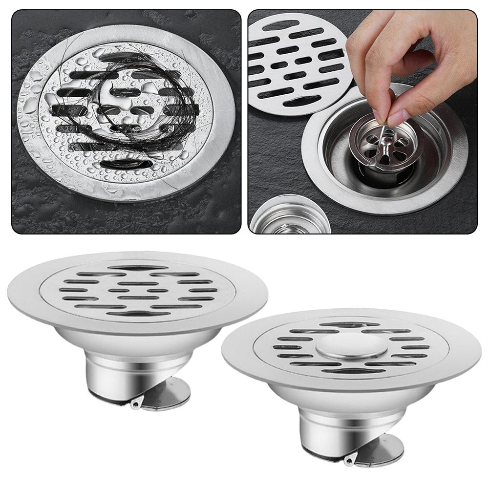 304 Stainless Steel Floor Drain Drains Magnetic Levitation Floor Drain Cores Bathroom Hair Catchers High-Flow Rate Anti-Blocks