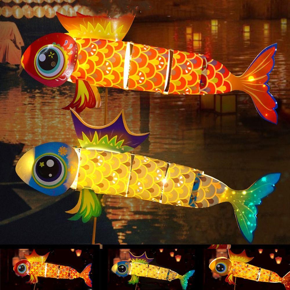 

Paper Fish Lantern Fish Shaped Goldfish Lantern Chinese Style Children