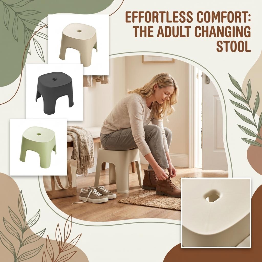 Plastic Step Stool for Adults Home Shoe Changing Stool