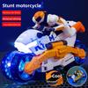 Майбутній солдат Світловий Трансформуючий Мотоцикл Іграшка для Хлопчиків з Обертовою Музикою та Світлодіодними Ефектами