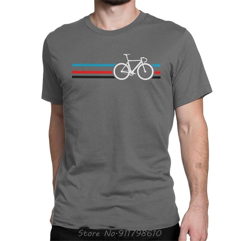 

Bike Stripes Velodrome Bicycle T-Shirt Men Funny Cotton O-Neck Tee tShirt Classic Short Sleeve T Shirt Gift Tops Streetwear S