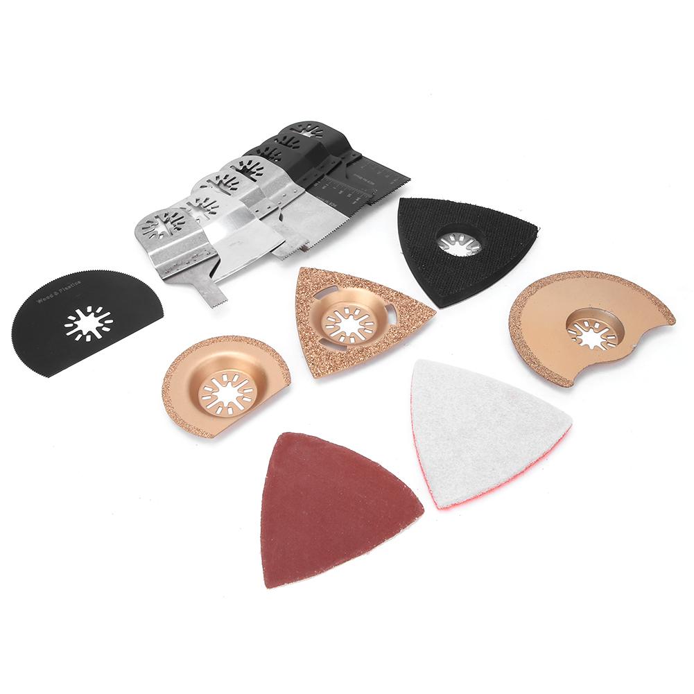 38Pcs Oscillating Saw Blade Stainless SteelHigh Carbon Steel for Cutting Wood Plastic