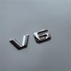2015 3D Sharp V6 V8 V10 V12 Lettres Chiffres ABS Emblème de Voiture Garde-boue Badge de Décharge Plaque Nom Logo Autocollant Chrome Noir