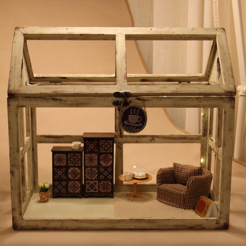 Smooth cotton Tiny Sofa Model For 1 12 Model house Displays Detachable For Realistic Home Trim