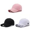 Embroidery M Letter Baseball Hat Outdoor Adjustable Sun Breathable Protection
