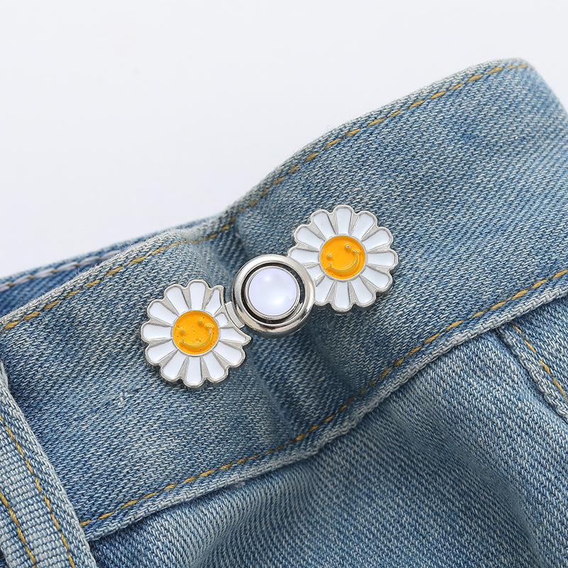Daisy Waist-Cinching Detachable Buckle: Flatten & Reduce Large Waist Jeans Size