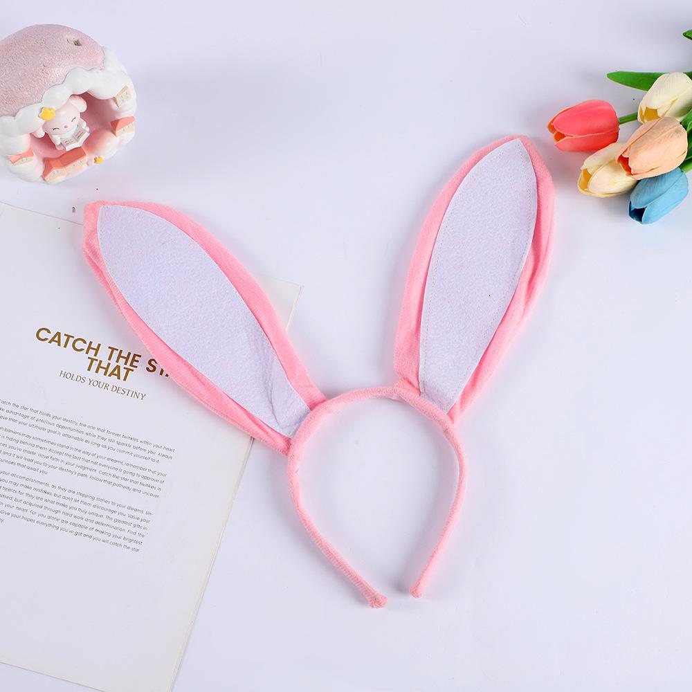 Cartoon Cute Bunny Ear Plush Headband for Festival, Party, Cosplay, Halloween, and Children s Costume