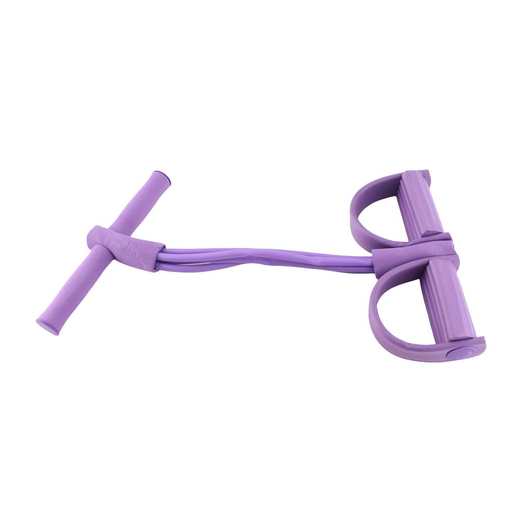 4 Tube Elastic Pull Rope Sit Up Training Pedal Resistance Band   Stretching Fitness Equipment