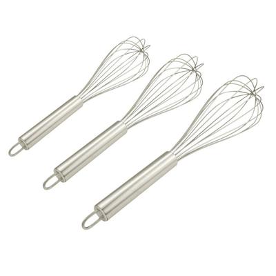 6/8/10/12 Inches Stainless Steel Balloon Wire Whisk Manual Egg Beater Mixer Kitchen Baking Utensil Milk Cream Butter Whisk Mixer