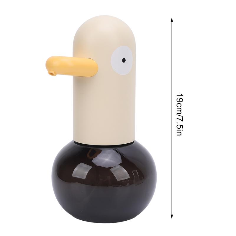 1 ks Automatický pěnový dávkovač mýdla Roztomilá kreslená kachnička Dobíjecí bezdotykový dávkovač mýdla na ruce se senzorem pro koupelnu