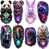 3pcs Temporary Tattoo Scorpion Realistic Temporary Tattoos Wombat Panda Colorful Realism Horse For Adults Arms Thighs
