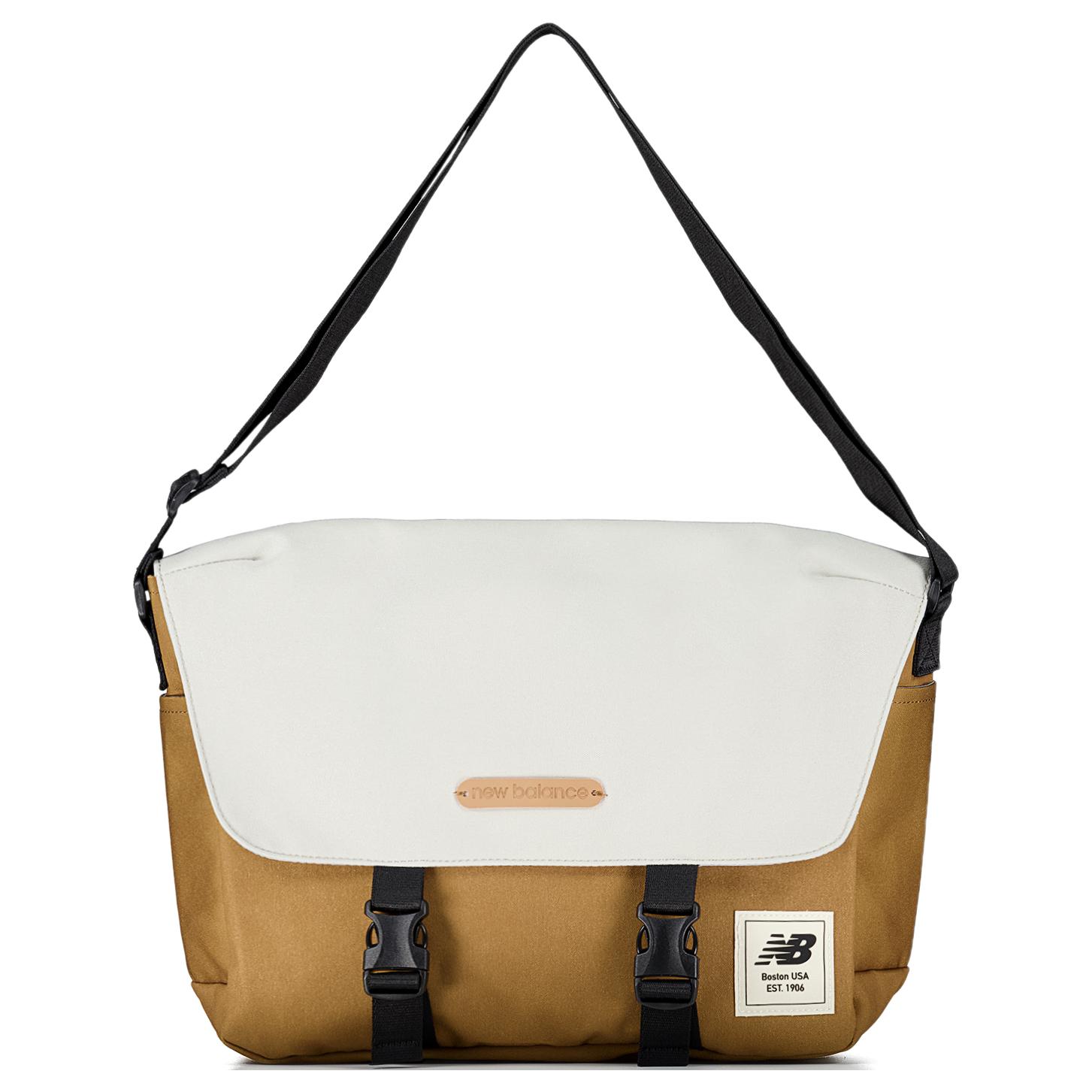 

New Balance Fabric Messenger Bag Handbag Shoulder Bag Crossbody Bag Regular Unisex Greige New Balance LAB43409-TWF