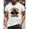 2026 Summer Unisexs Outdoor Casual Letter Cartoon Printed Round Neck Short Sleeved 100 Pure Cotton Soft Breathable Tshirt