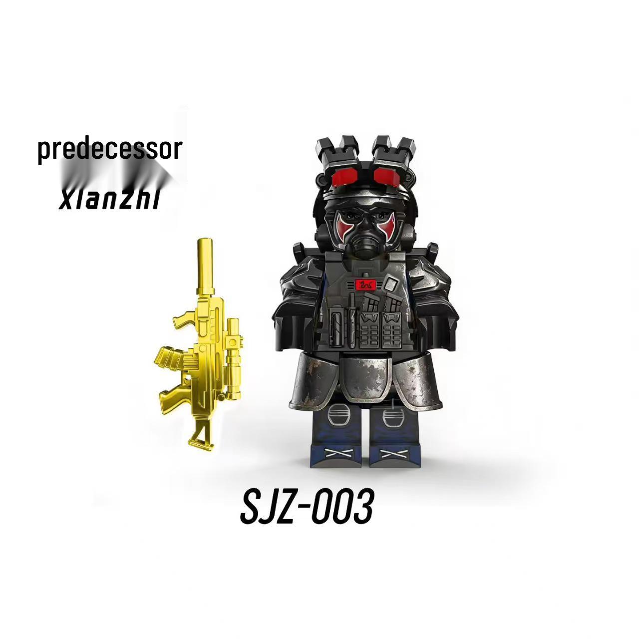 Military Red Werewolf Delta Special Forces Building Block Figure SJZ004