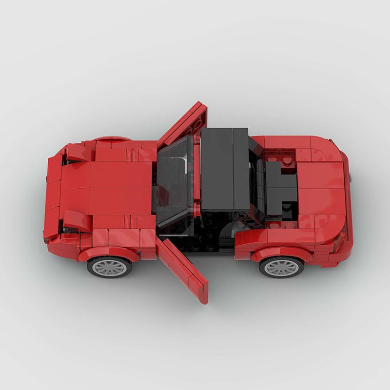 Set clasic de blocuri de construcție jucărie mașină super sport, potrivit ca cadou de ziua de naștere, Halloween, Crăciun și pentru colecție de decorare a casei