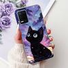 Pro telefon Realme 8 5G RMX3241 Pouzdro na telefon Realme8 5G Elegantní Květinový Potisk Kočky Měkký Silikon Průhledné TPU Pouzdra