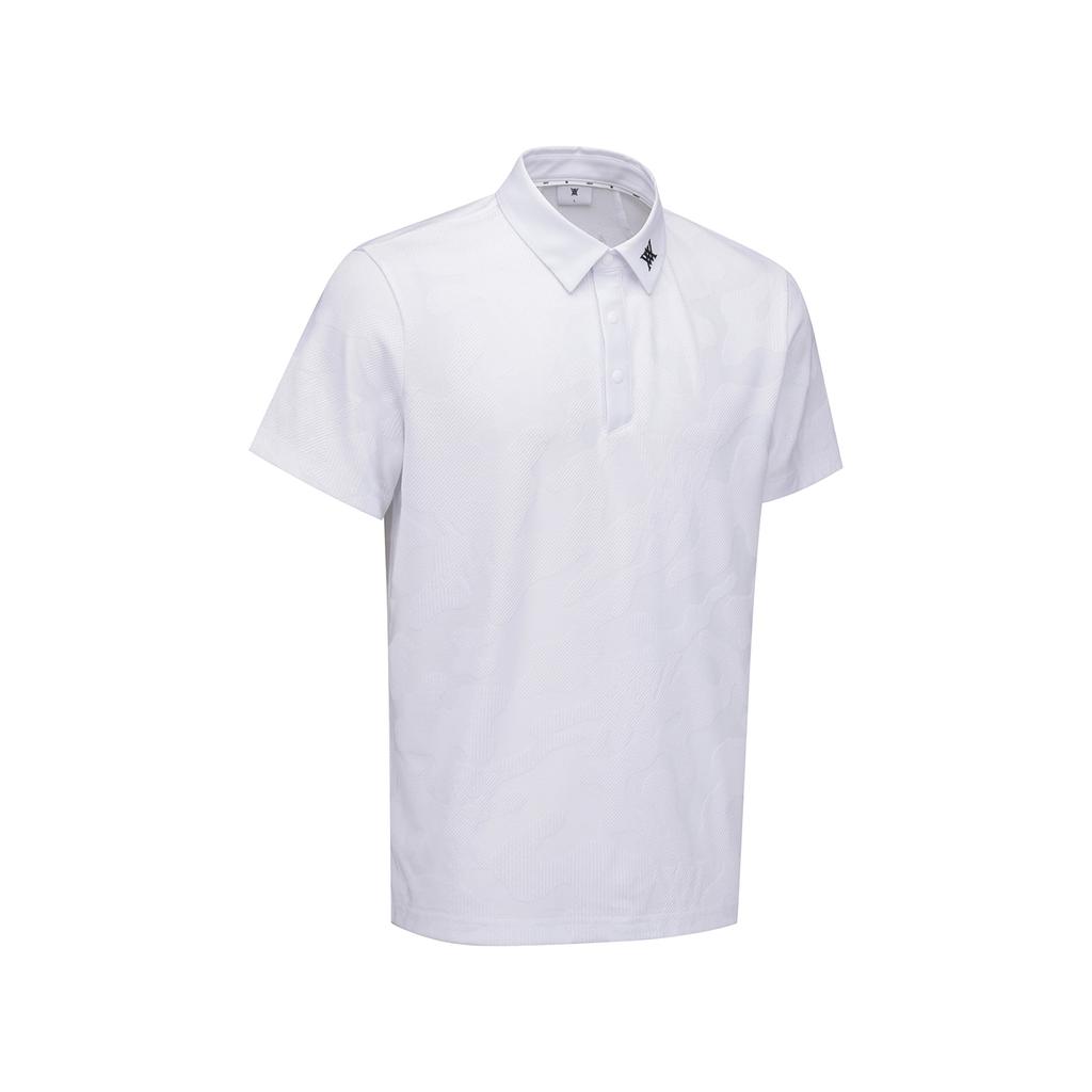 ANEW GOLF Men Camo Jacquard T-Shirt_Wh