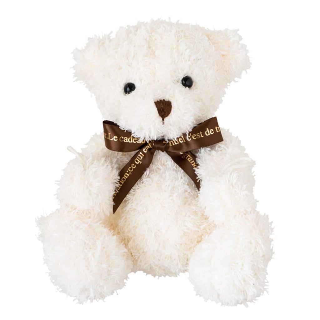 HEADS DAB-WBQS Plush Toy, Vanilla Bear, White, 15 X 15 X 11 Cm, Small, 4 Pieces